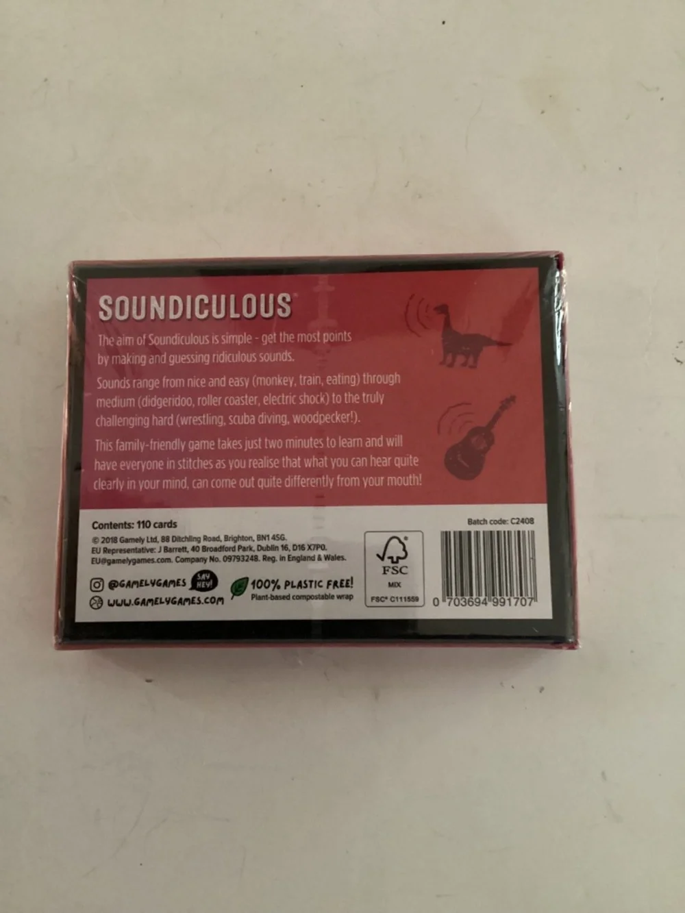 2 Party Card Games: QuickWits and Soundiculous new in packages